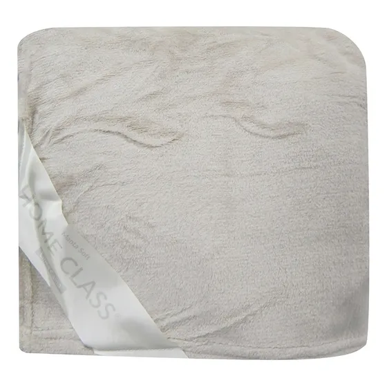 Frazada Flannel King Home Class 240 X 260 Cm Colores Color Beige