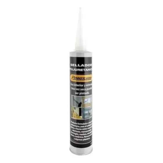 Sellador Poliuretánico Pintable Negro - Unidad  310 Ml 