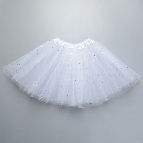 Tutú Falda Escarchada Glitter Adulto 40cm Disfraz Brillante