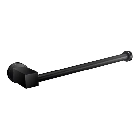 Toallero Mano Quadra Dark Negro Fundicion Pacifico Fp