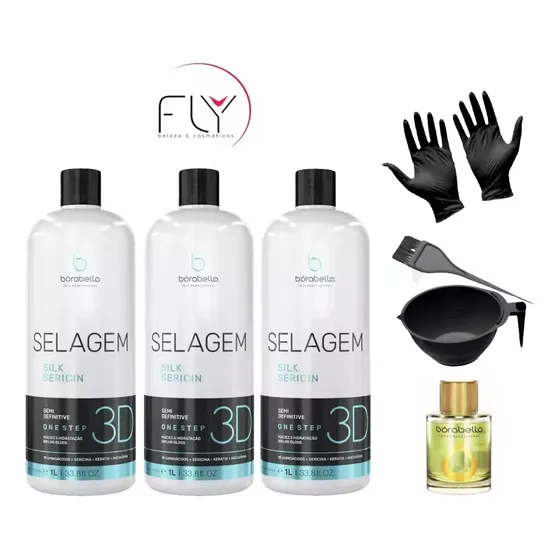 Selagem 3d Borabela (3 Unidades) + Oleo De Argan Brinde