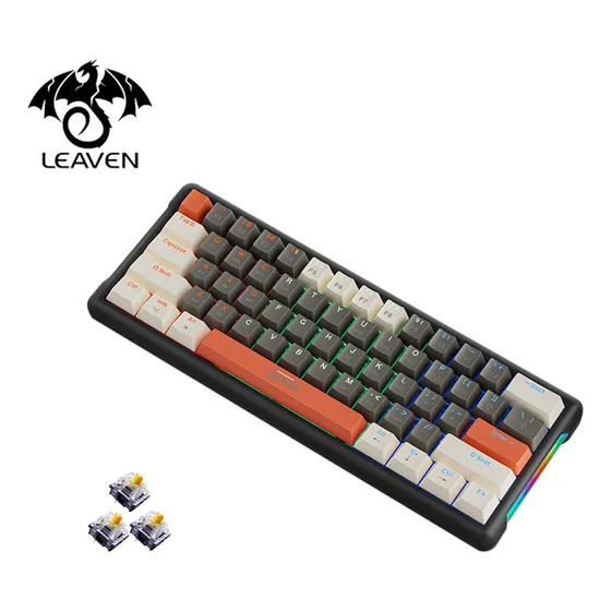 Teclado Mecanico K610 Leaven Luces Rgb Switch Azul