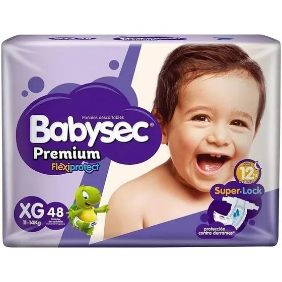  Pañales Babysec Premium Talle Xg