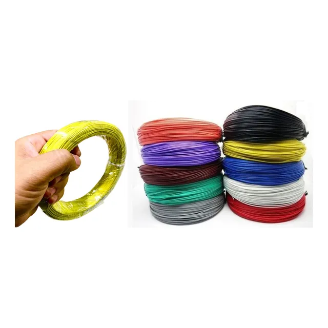 Cabinho Flexivel Eletronica 22awg=0,30mm Rolo C/100mt Cores