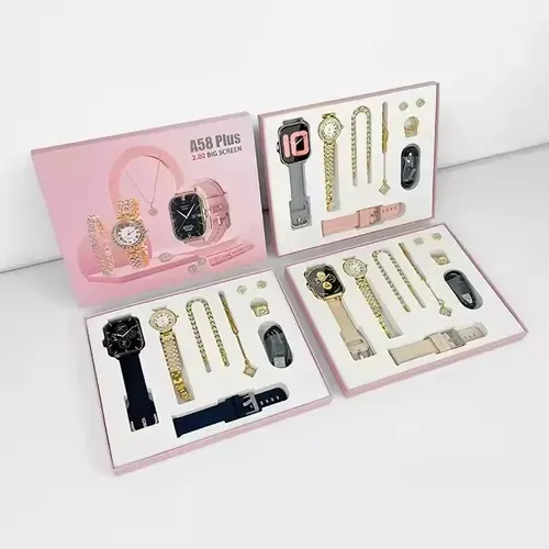 Smart Watch Reloj Y Set De Joyería A58 Plus