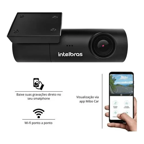 Câmera Veicular Interna Para Uber Intelbras Dc3102 Full Hd