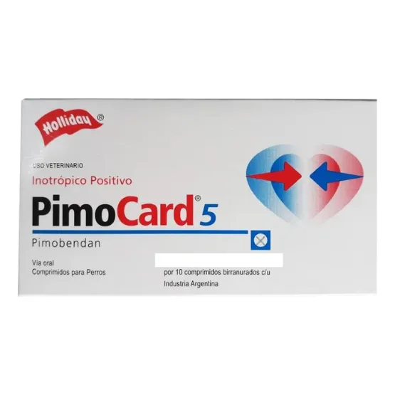 Pimocard 5 Mg X 10 Tabletas ( Similar Vetmedin Pimobendan )