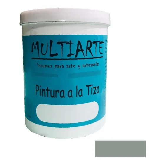 Pintura A La Tiza Chalk Paint Multiarte Gris 1000ml