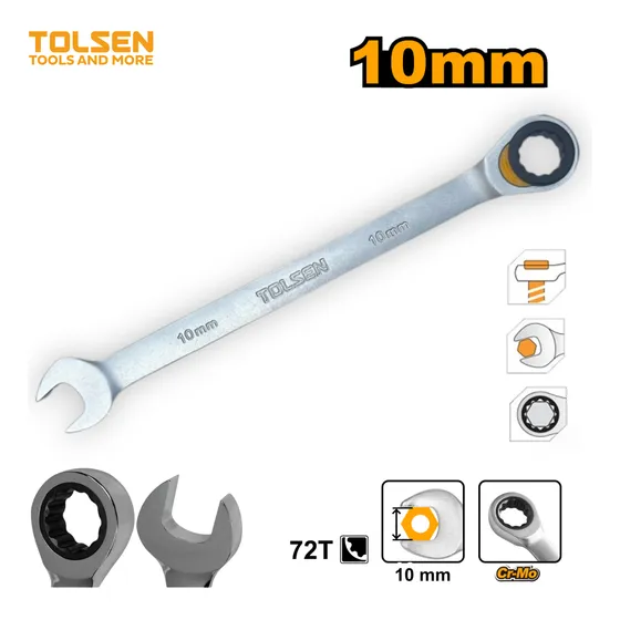 Llave Combinada Ratchet 10mm X 10mm