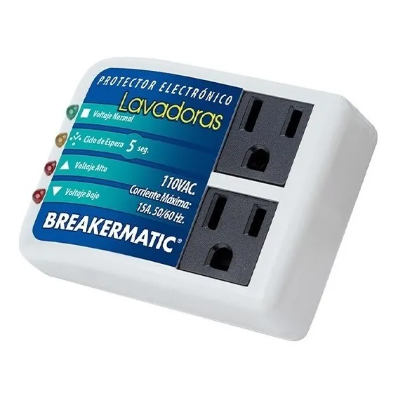 Protector Para Lavadora Y Secadoras 110v Breakermatic
