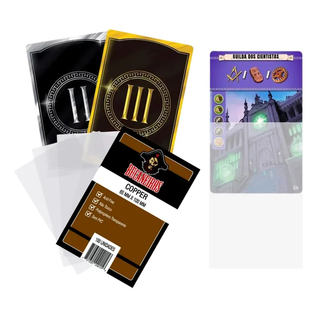 Protetor De Carta 7 Wonders 200 Sleeves Copper Bucaneiros