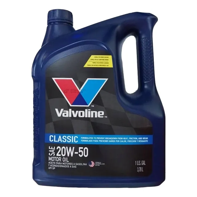 Aceite 20w50 Mineral Valvoline Presentación Garrafa 4lts