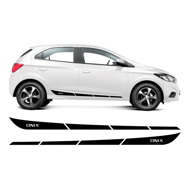 Vinilo Laterales Zócalo Chevrolet Onix Prisma Sticker X2