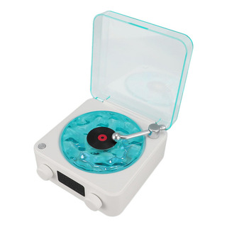 Altavoz Bluetooth Estilo Tocadiscos Con Luz Nocturna Y Altavoz Bluetooth Estilo Tocadiscos Con Luz Nocturna Y
