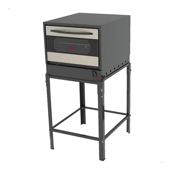 Forno Progás 80l Fge-110 Gourmet Em Inox A Gás Com Cavalete