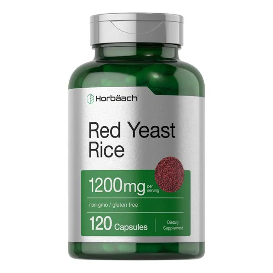 Suplemento Horbäach De Arroz De Levadura Roja 1200 Mg 120 Cá