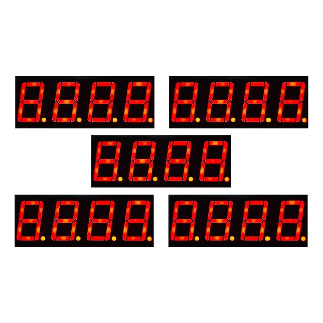 5 Piezas Display 7 Segmentos 4 Dígitos Rojos Catodo Ó Anodo