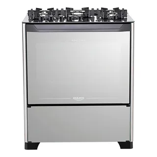 FogĂŁo 5 Bocas Dako Magister Style Preto Com Frente Em Vidro Espelhado E Mesa De Vidro FogĂŁo 5 Bocas Dako Magister Style Preto Com Frente Em Vidro Espelhado E Mesa De Vidro