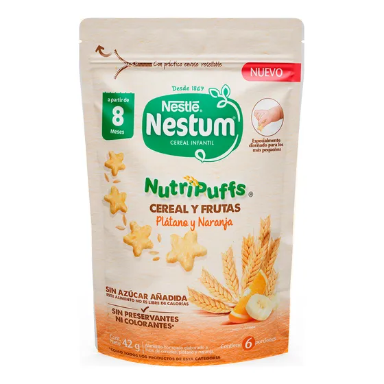 Nestum Nutripuff Plátano Naranja 42g