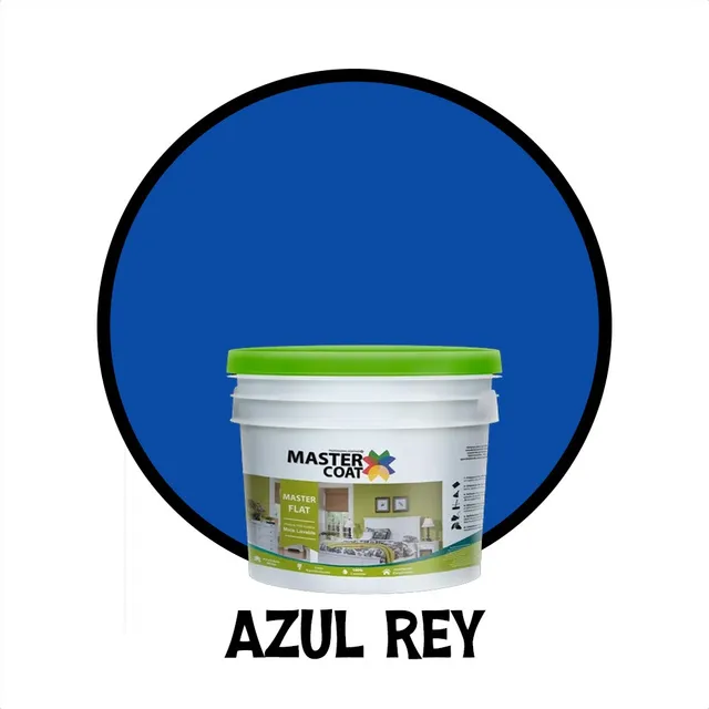 Pintura Vinilica 7 Años Galón 4l Int/ex Mejor Que Alvacolor Azul Rey Mate