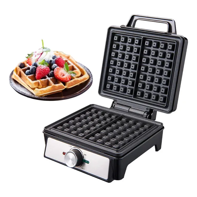 Waflera Eléctrica Placa Antiadherente Flash Cook 2 Rebanadas Color Negro