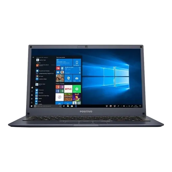 Notebook Positivo Motion Q232B azul 14 Intel Atom 2GB de RAM 32GB HDD 1366x768px Windows 10 Home