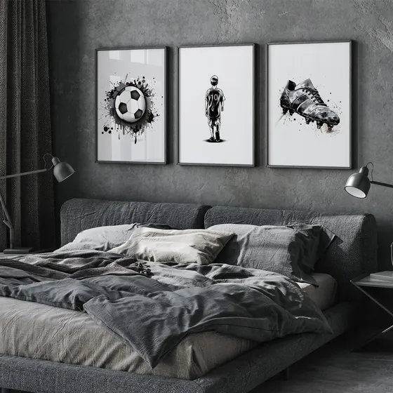 Quadro Futebol Para Quarto Adolescente Infantil Masculino