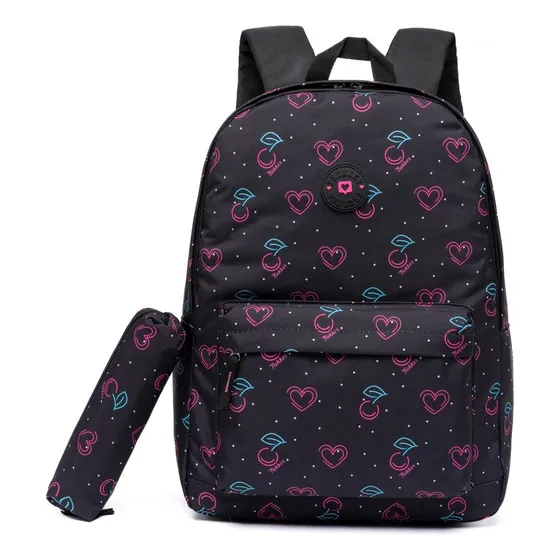 Mochila Estojo Bolsa Reforçada Grande Faculdade Casual