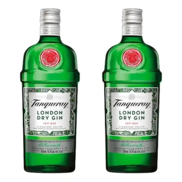 Kit 2 Gin Tanqueray 750 Ml London Dry Original