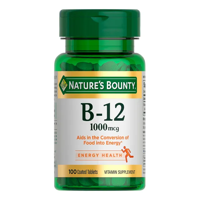Natures Bounty Vitamina B12 1000mcg Suplemento Dietario 60c