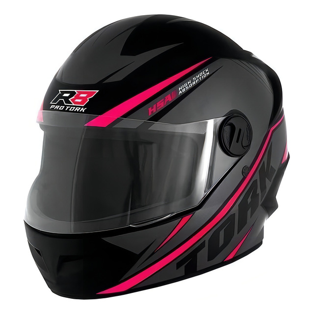 Capacete Integral Pro Tork New Liberty R8 Preto E Rosa Tamanho 56 Estilo Esportivo Capacete Integral Pro Tork New Liberty R8 Preto E Rosa Tamanho 56 Estilo Esportivo