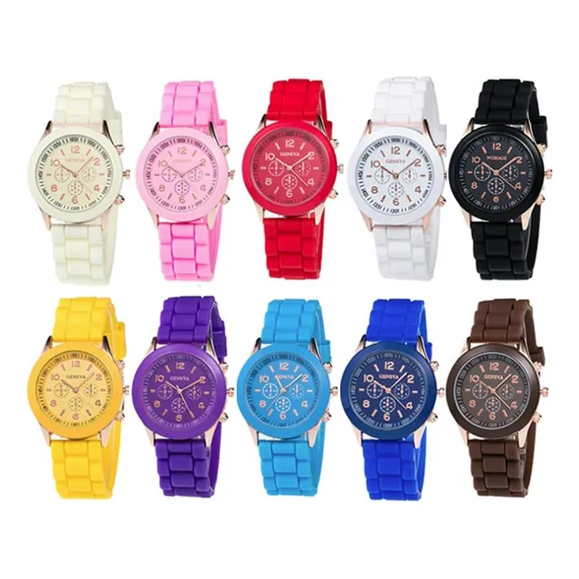 Reloj De Silicona Marca Geneva Para Dama Somos Tienda Física