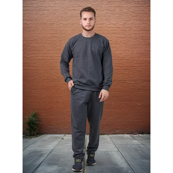 Calça De Moletom Masculina Com Elástico E Bolso - Ref 01727