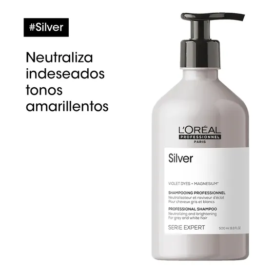 Shampoo Matizador Silver 500ml L'oréal Professionnel | Cuotas sin interés