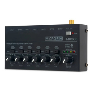 Mixer Audio De 6 Canais Stereo Mono Teclado Toca Discos ,,, Mixer Audio De 6 Canais Stereo Mono Teclado Toca Discos ,,,