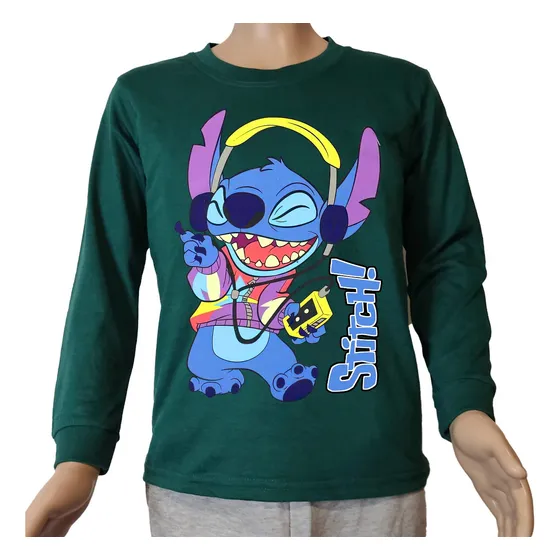 Camisetas Remeras Manga Larga De Stitch