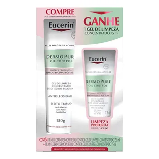Eucerin Kit Dermopure Gel De Limpeza Concentrado 150ml + Gel Concentrado 75ml Eucerin Kit Dermopure Gel De Limpeza Concentrado 150ml + Gel Concentrado 75ml