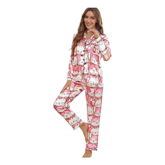 Pijama De Diseño Gatitos Para Damas Mujer