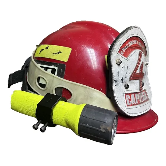 Soporte Aluminio Linterna Casco Phenix Bomberos