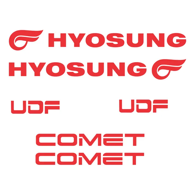 Kit Adesivos Hyosung & Udf  (kasinski Comet Gt Gtr) 