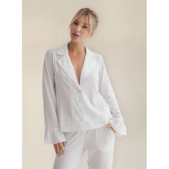 Camisa Pijama Algodón Mujer Le Clotte