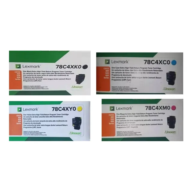 Combo X 4 Toner Lexmark Cs420 Cs520 Cs620 Cx420 Cx520 Cs620