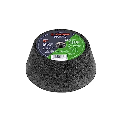 Copa Desbaste Piedra  5' Grano 80 Ent. 5/8 Truper 13789