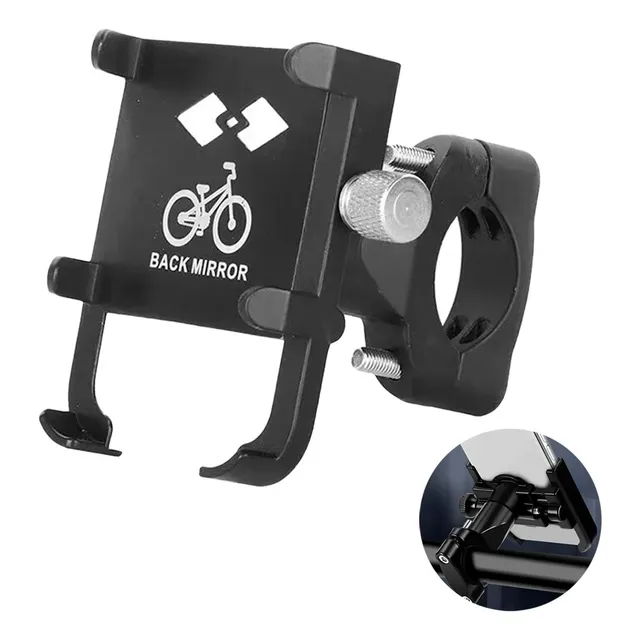Soporte Teléfono Celular 360 Aluminio Metal Moto O Bicicleta