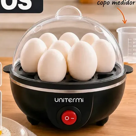 Cozedor De Ovos Elétrico Desligamento Automático A Vapor Portátil Cozinha 7 Ovos Egg Fit Fitness Panela Elétrica Fácil Limpeza Econômico Ovo Cozido Legume