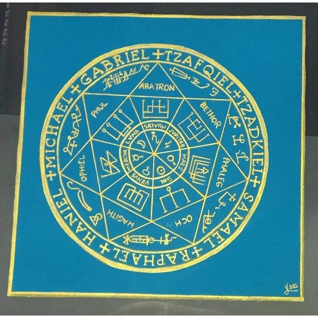 Tapete, Tarot Con Símbolos De Protección 