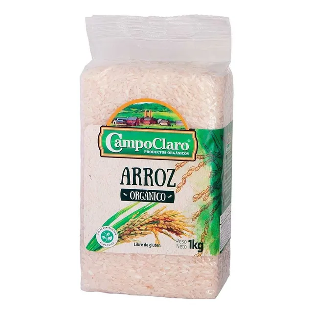 Arroz Campo Claro Orgánico Apto Celiacos Y Vegano Kilo