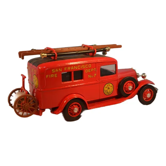 Carro A Escala De Coleccion Bombero Ford V8 1932 Vintage