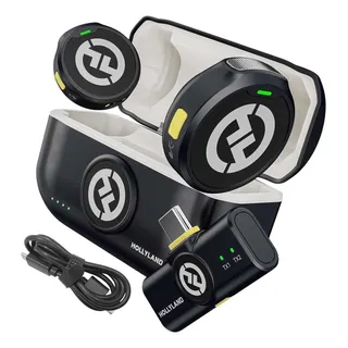 Microfone Hollyland Lark M2 Preto Sem Fio Duo ConexĂŁo Usb-c Microfone Hollyland Lark M2 Preto Sem Fio Duo ConexĂŁo Usb-c