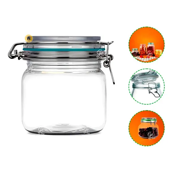 Frasco Vidrio Para Conservar Alimentos Recipiente Hermetico.